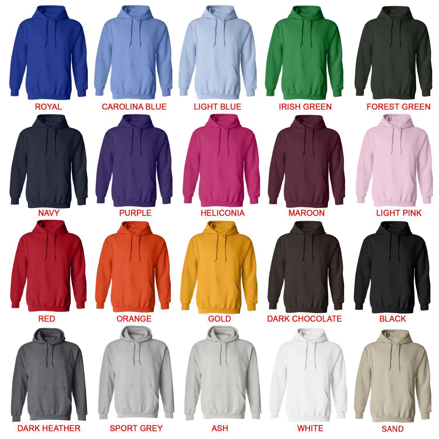 hoodie color chart - World Of Horror Store