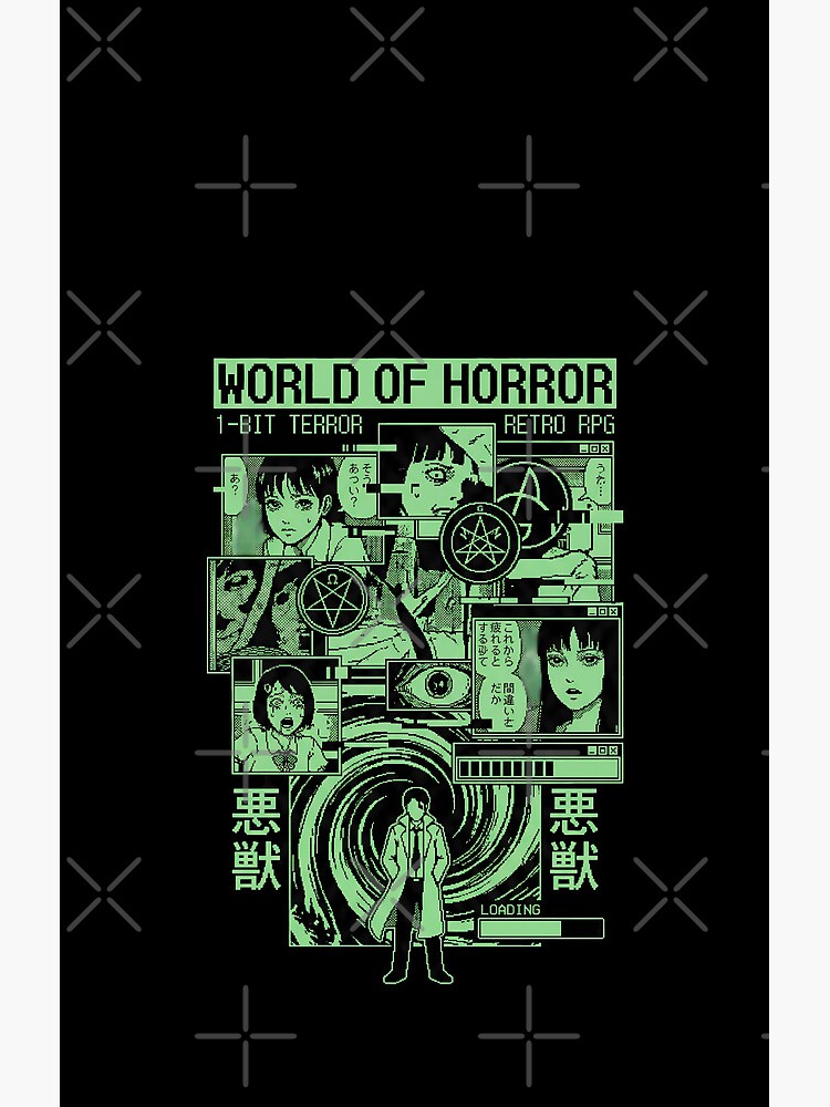 World Of Horror Scissor Woman School Terror Shower Curtain - Image 2