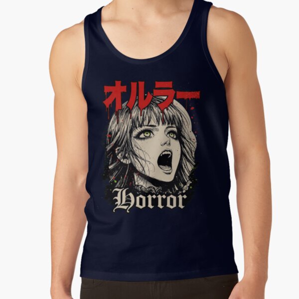 World Of Horror Supernatural Horror Art Tank Top - Image 5