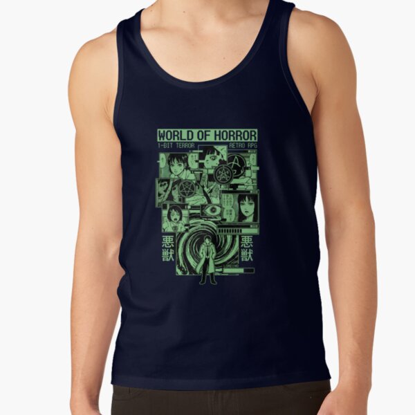 World Of Horror Scissor Woman Terror Tank Top - Image 5