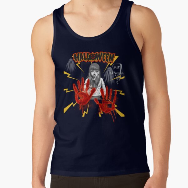 World Of Horror Not My Blood Tank Top - Image 5