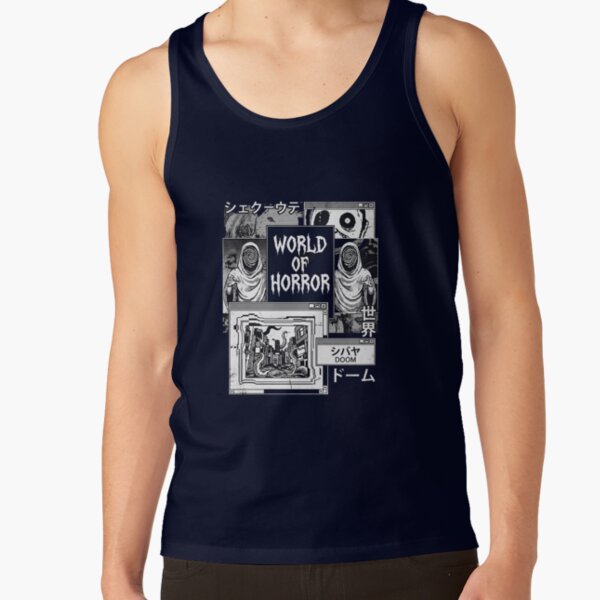 World Of Horror Panstasz Ms Paint Masterpiece Tank Top - Image 5
