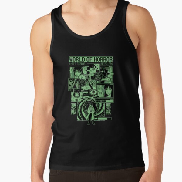 World Of Horror Scissor Woman Terror Tank Top - Image 3