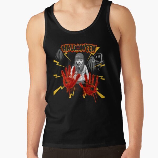 World Of Horror Not My Blood Tank Top - Image 2