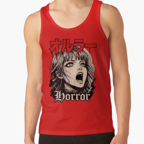 World Of Horror Supernatural Horror Art Tank Top - Image 4