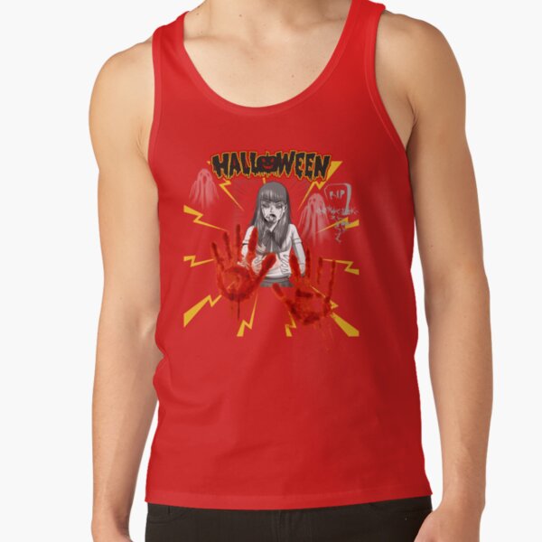 World Of Horror Not My Blood Tank Top - Image 4