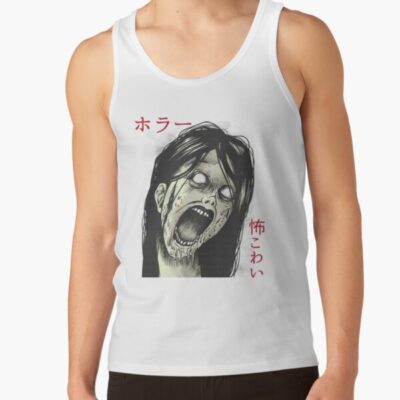 Japanese Horror Manga Otaku Design Tank Top