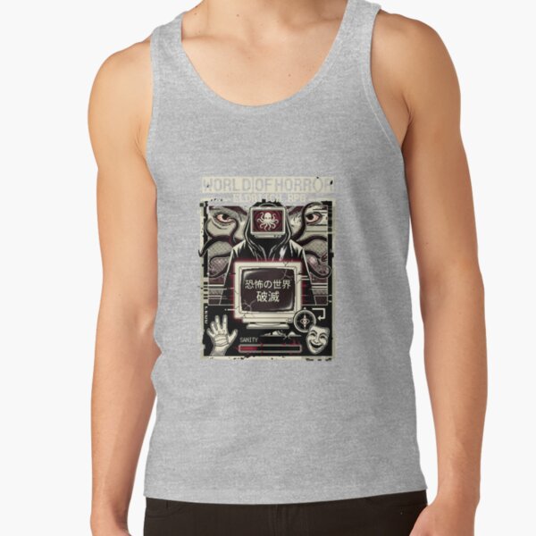 World Of Horror Shiokawa 198x Apocalypse Tank Top - Image 3
