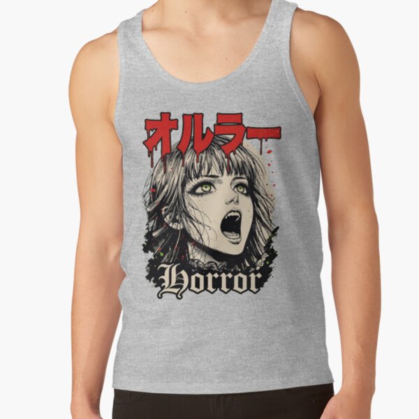 World Of Horror Supernatural Horror Art Tank Top - Image 3