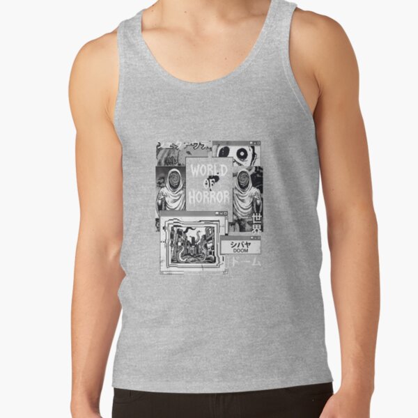 World Of Horror Panstasz Ms Paint Masterpiece Tank Top - Image 4