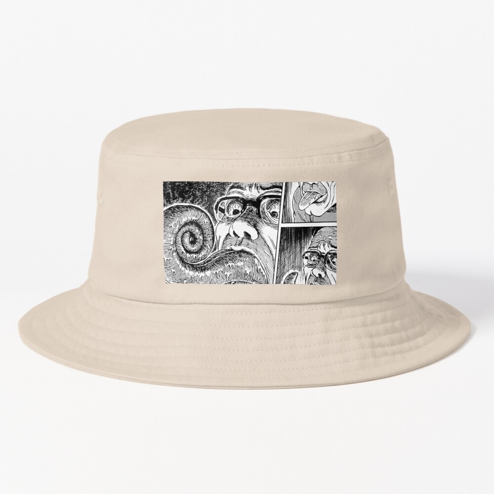 World Of Horror Spiral Horror Manga Bucket Hat