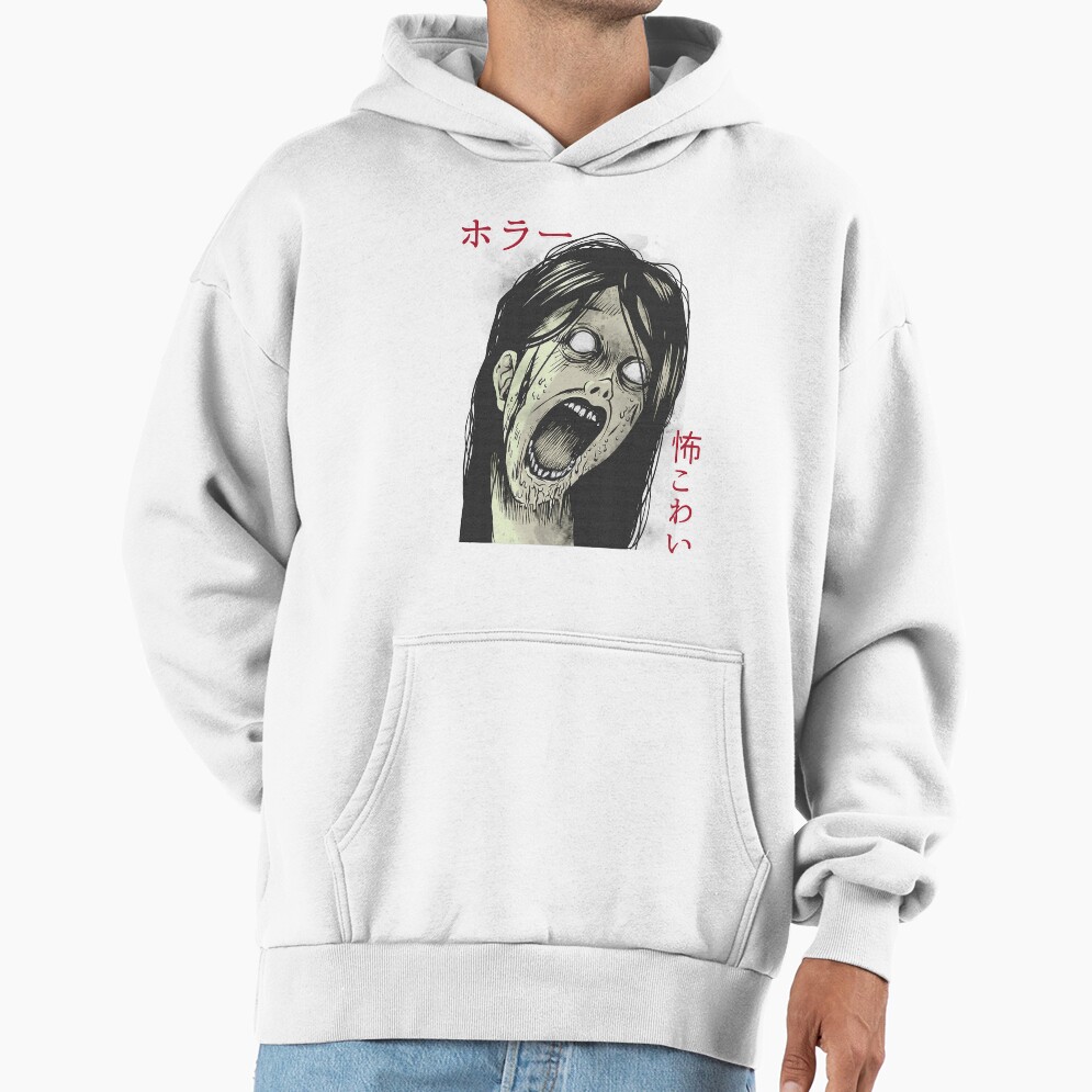 Japanese Horror Manga Otaku Design Hoodie - Image 2