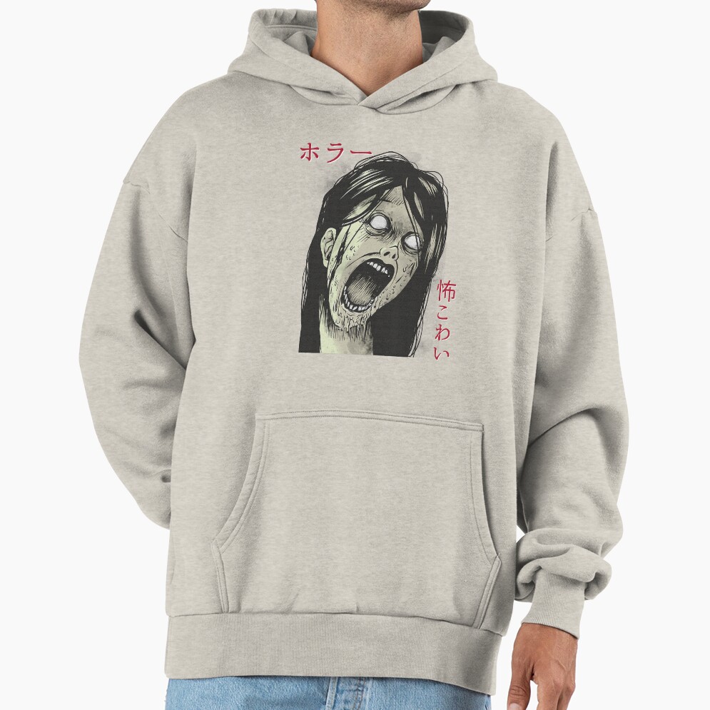 Japanese Horror Manga Otaku Design Hoodie - Image 4