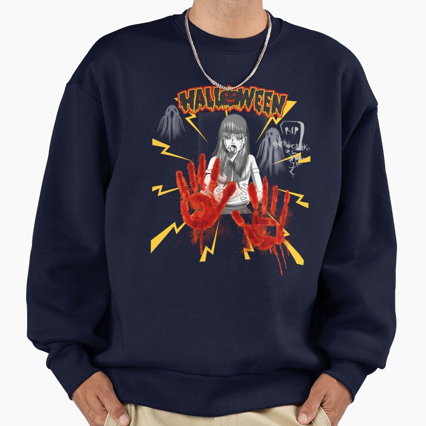 World Of Horror Not My Blood Sweatshirt - Image 5