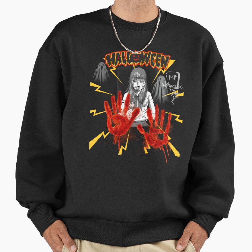 World Of Horror Not My Blood Sweatshirt - Image 2