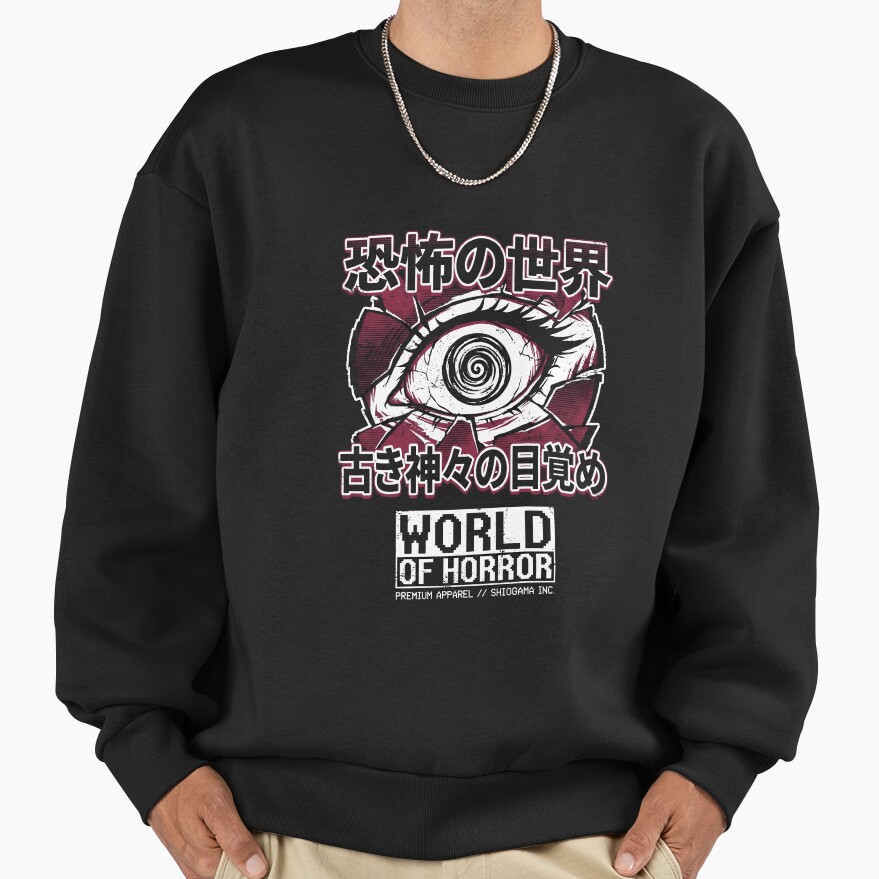 World Of Horror 1-bit Junji Nightmare Sweatshirt - Image 3