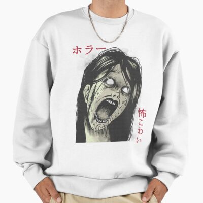 Japanese Horror Manga Otaku Design Sweatshirt