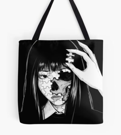 World Of Horror Twisted Horror Puzzle Tote Bag