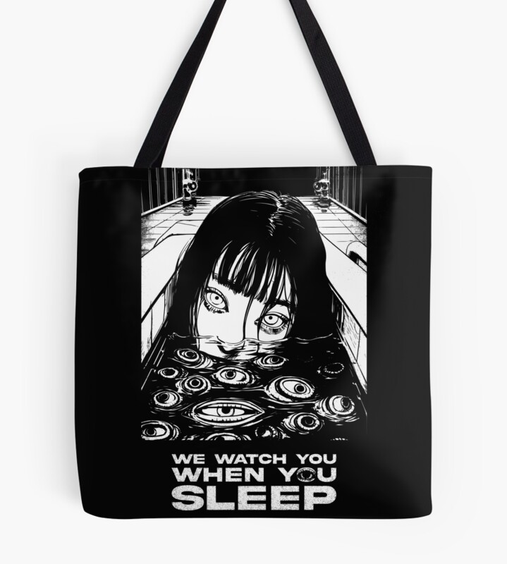 Junji Ito Horror Manga Art Tote Bag