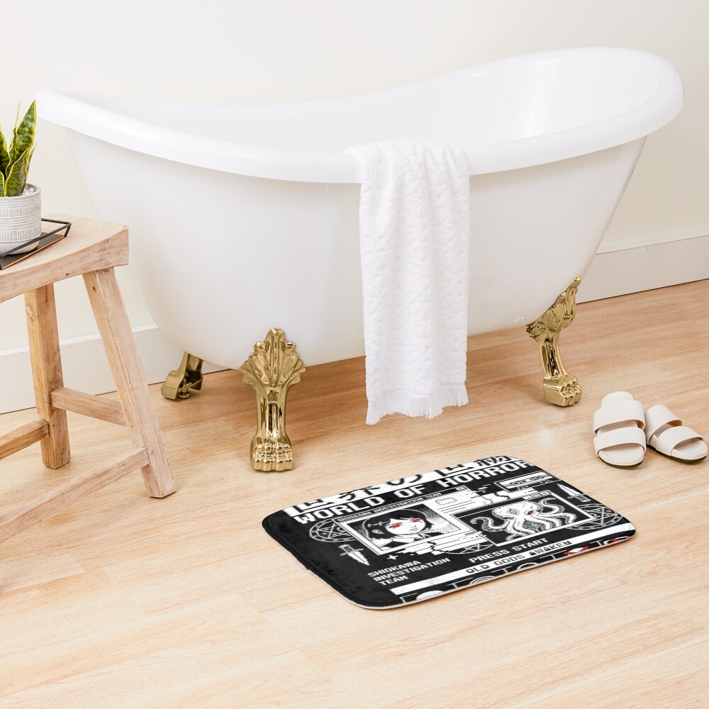World Of Horror Turn Based Cosmic Horror Bath Mat - Image 2