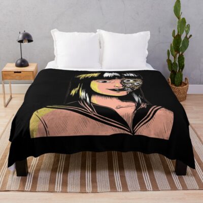 World Of Horror Doomsday Treehouse Horror Throw Blanket