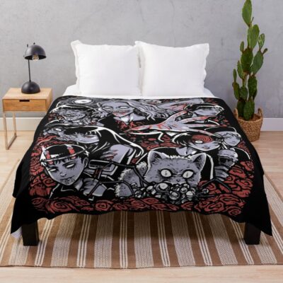 World Of Horror Tales Of Terror Throw Blanket