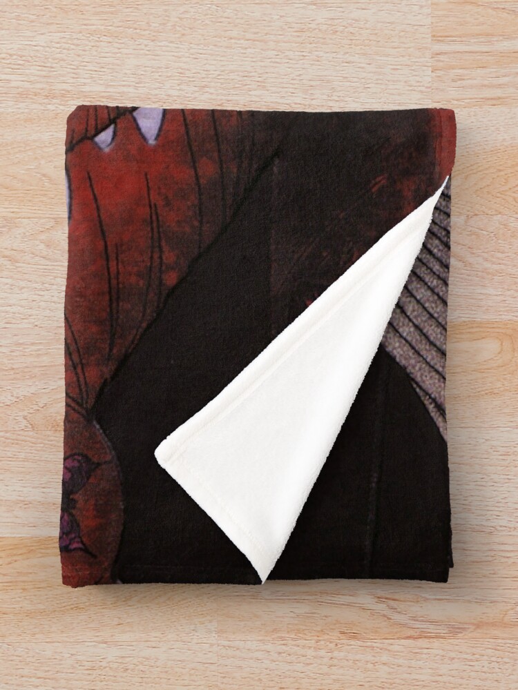 World Of Horror Houmura Uta Horror Throw Blanket - Image 2