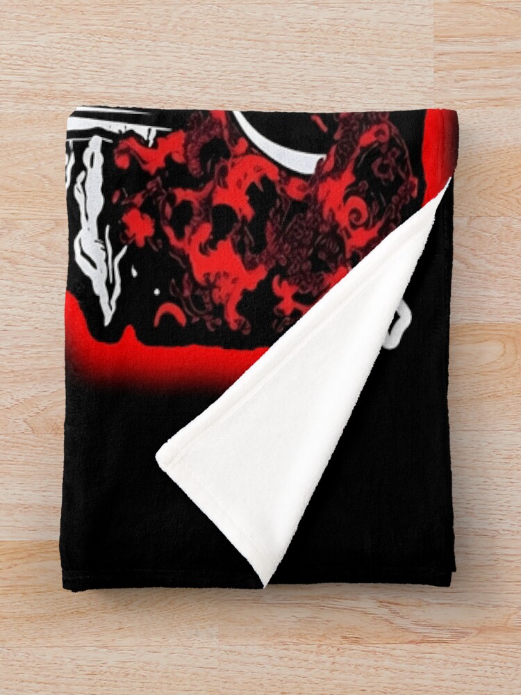 She Rises Halloween Horror Collection Throw Blanket - Image 2