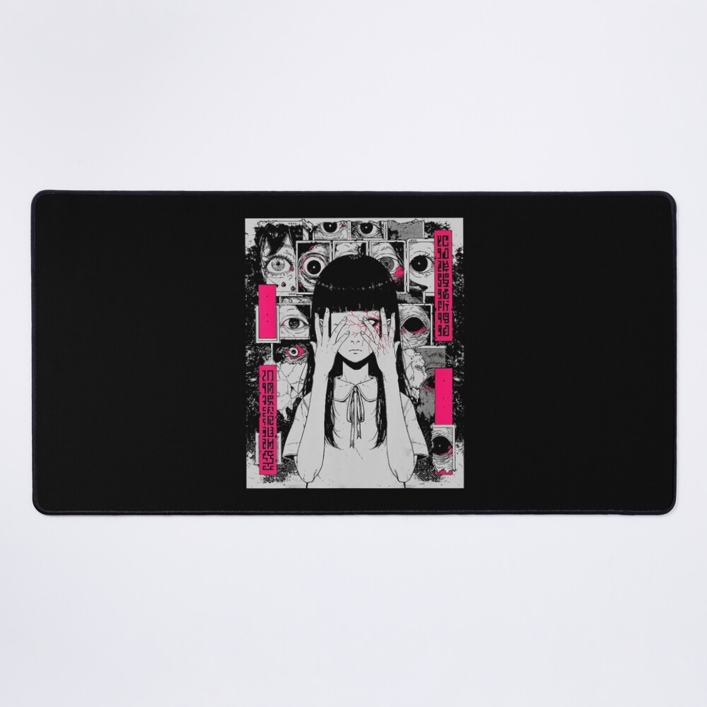 World Of Horror Creepy Gothic Girl Mouse Pad