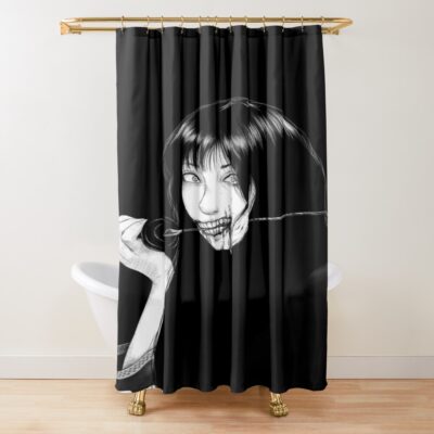 World Of Horror Cursed Katana Spirit Shower Curtain