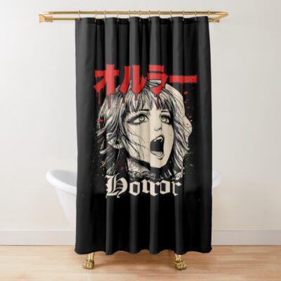 World Of Horror Supernatural Horror Art Shower Curtain