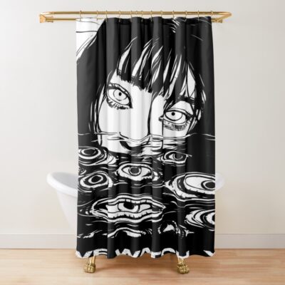 Junji Ito Horror Manga Art Shower Curtain