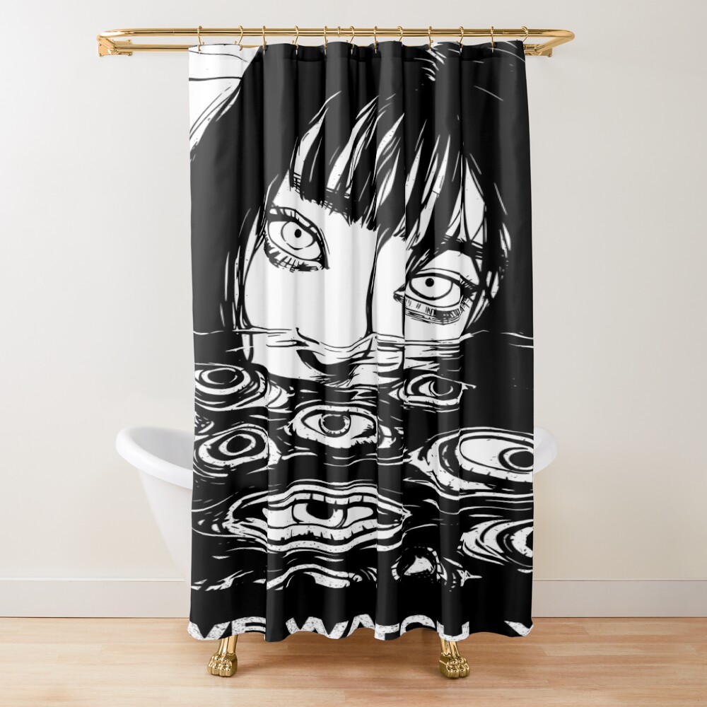 Junji Ito Horror Manga Art Shower Curtain