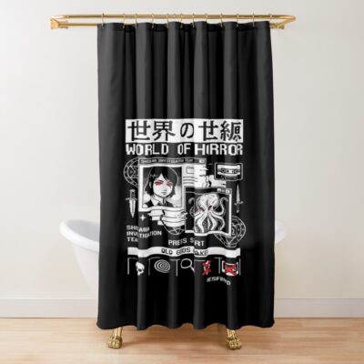 World Of Horror Turn Based Cosmic Horror Shower Curtain