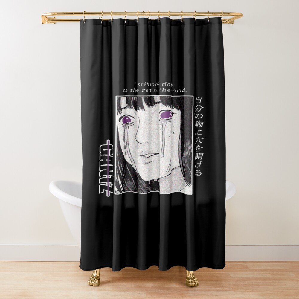 Gantz Rest Of The World Manga Shower Curtain