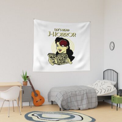 World Of Horror Japanese Horror Art Tapestry
