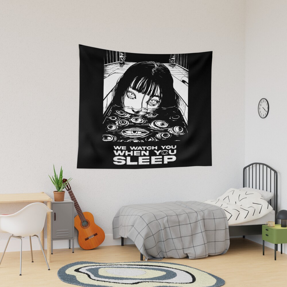 Junji Ito Horror Manga Art Tapestry