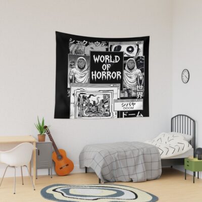World Of Horror Old Gods Awakening Tapestry