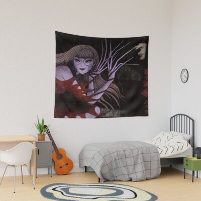 World Of Horror Houmura Uta Horror Tapestry