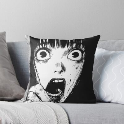 World Of Horror Festering Fury Design Throw Pillow