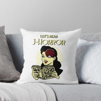 World Of Horror Japanese Horror Art Throw Pillow
