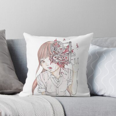 Shintaro Kago Horror Manga Art Throw Pillow