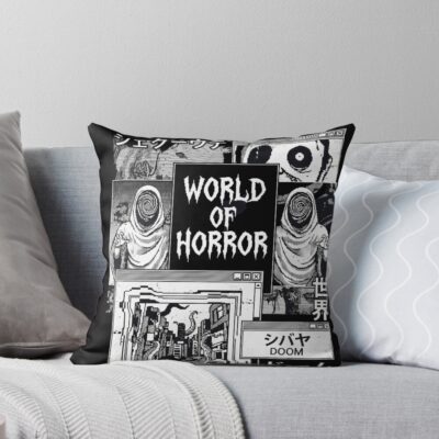 World Of Horror Old Gods Awakening Throw Pillow