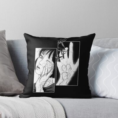 World Of Horror Disgusting Nightmare Art Throw Pillow